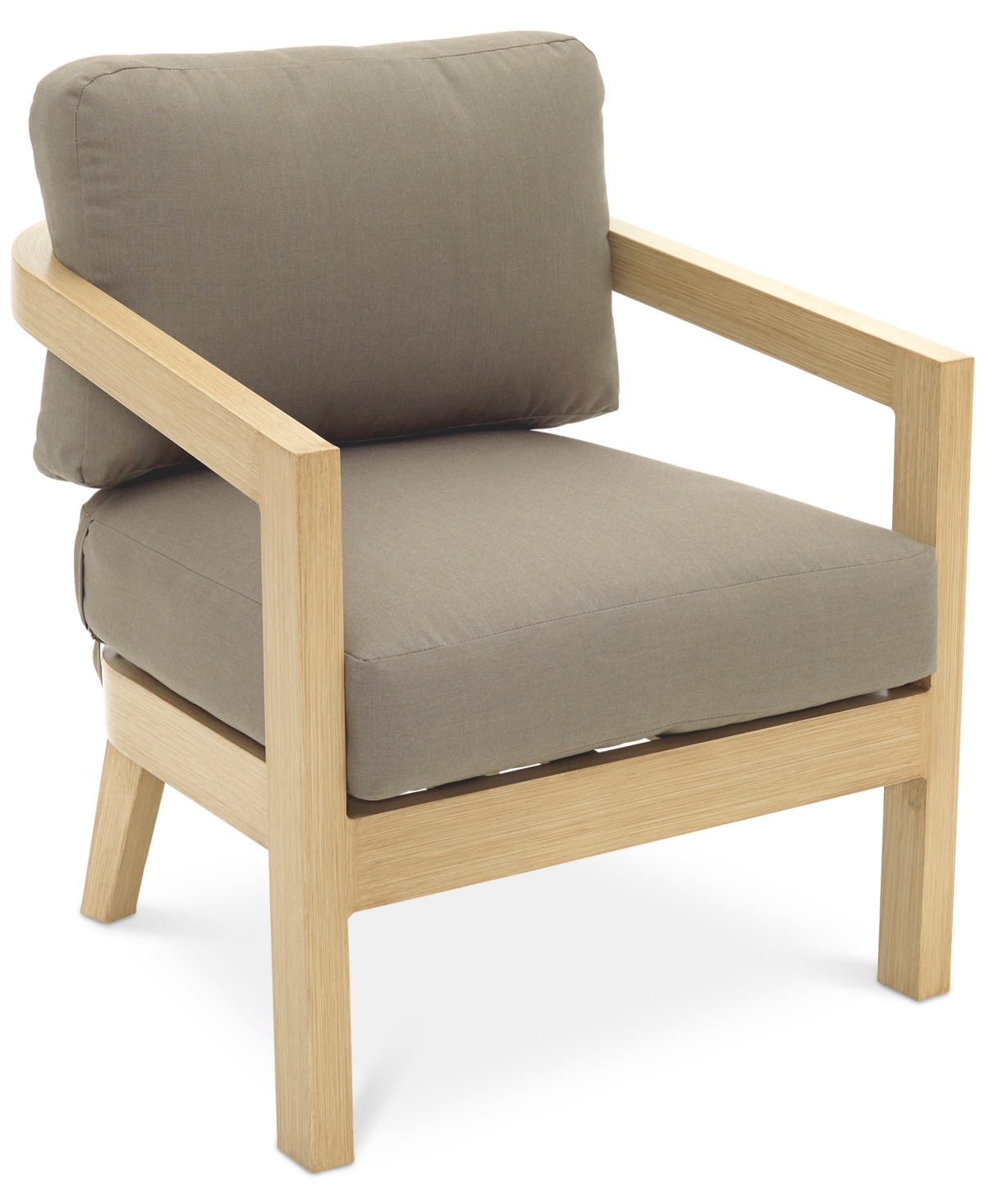 Shop Agio Reid Outdoor Club Chair, Created For Macy's In Solartex Bark