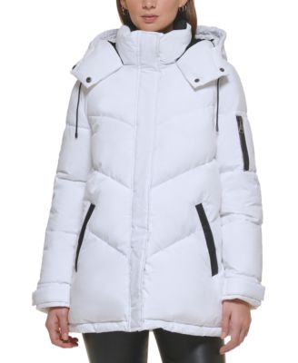 dkny white puffer coat