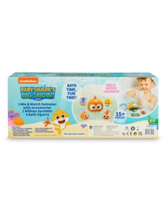 Baby Shark Swimmer, Sprinkler 4 Bath Squirts Set