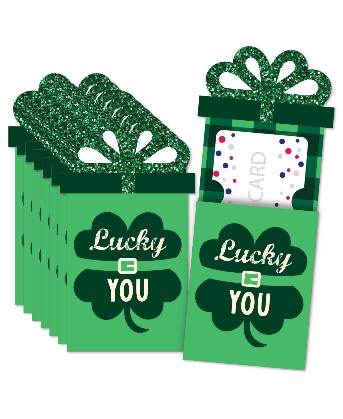 Big Dot of Happiness Jolly Santa Claus - Christmas Party Money and Gift  Card Sleeves - Nifty Gifty Card Holders - Set of 8