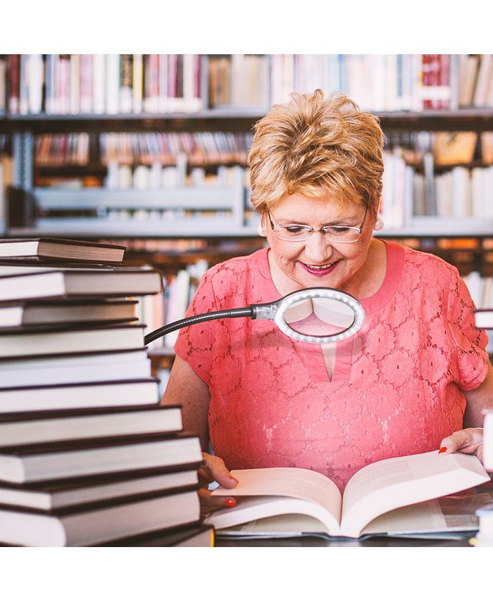 Brightech Lightview Flex LED 2in1 Magnifier Desk Lamp (2.25x) 5