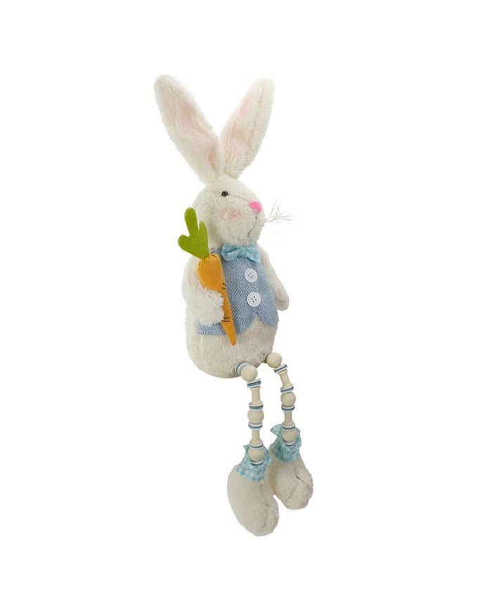 Northlight Boy Bunny Rabbit with Dangling Bead Legs Spring Figure, 22 ...