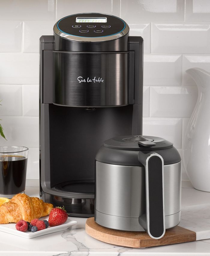 Sur La Table 12 Cup Automatic Drip Coffeemaker with Thermal Carafe - Gray