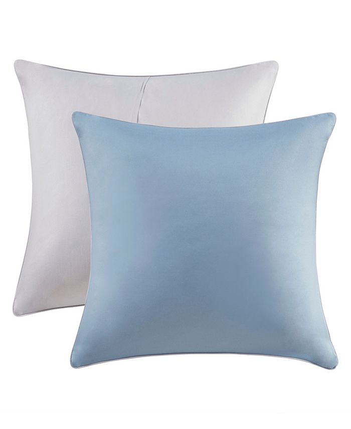 510 Design Ramsey - Set Letto 8 Pezzi Ricamato, Microfibra Neutra, California King