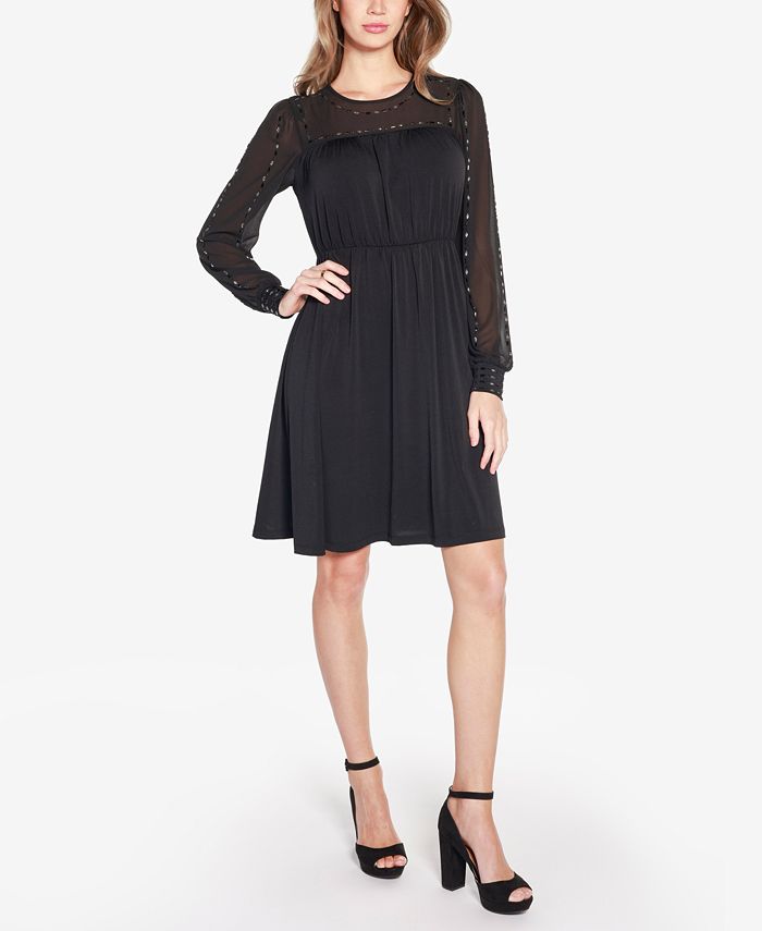 Macy's short sales black dresses