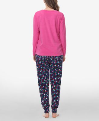 Women's Long Sleeve Crew Top with Jogger, Set of 2