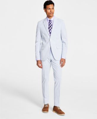 Men's Modern-Fit Seersucker Suit - Macy's