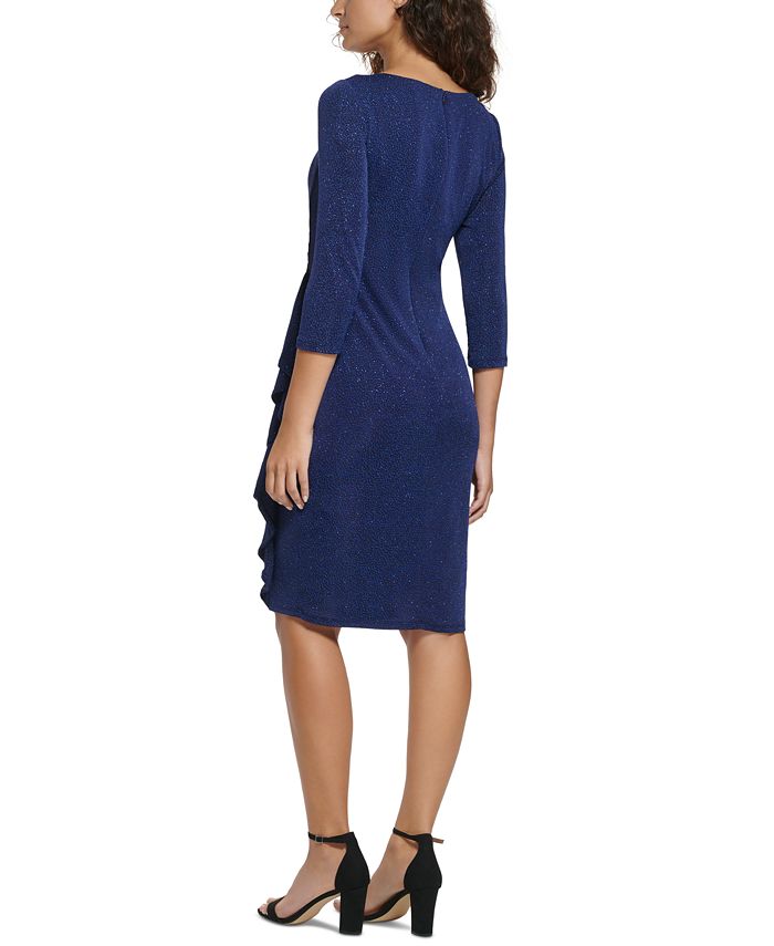 Jessica Howard Women's BoatNeck 3/4Sleeve Sheath Dress Macy's