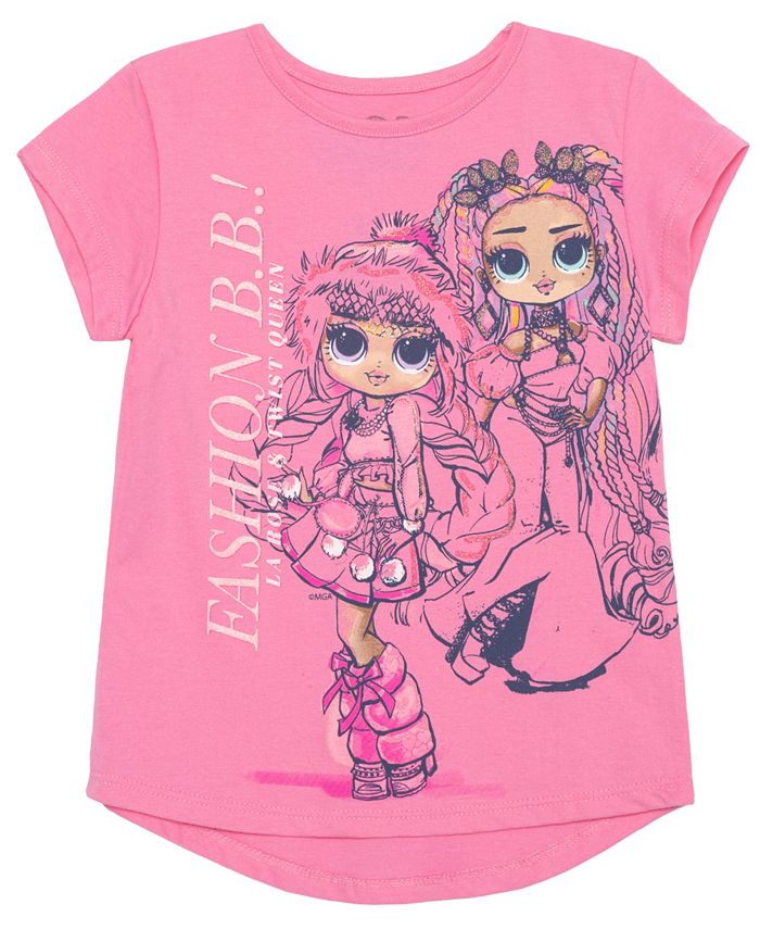 Disney Little Girls LOL Surprise Fashion Short Sleeves T shirt