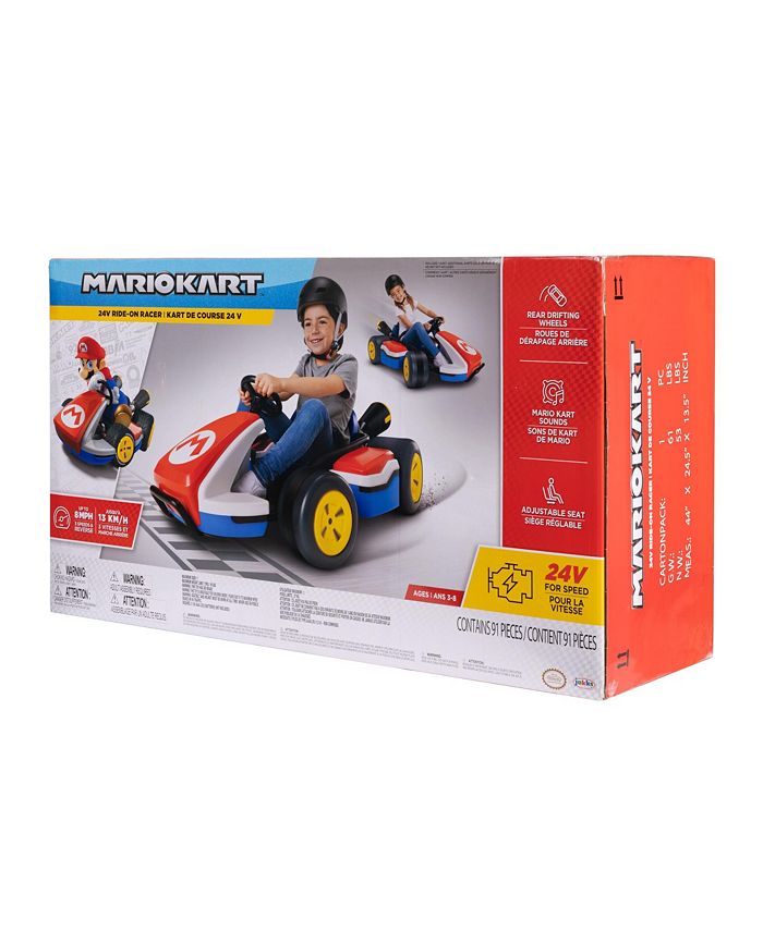 SUPER MARIO Kart 24V Battery Powered Ride On Toy Macy