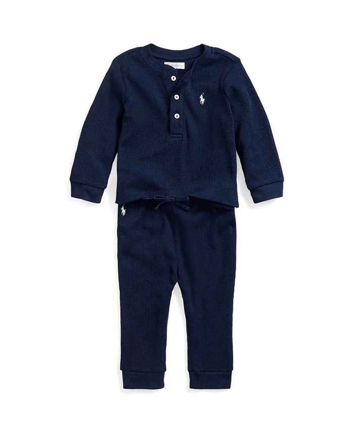 Macy's baby boy polo clothes top