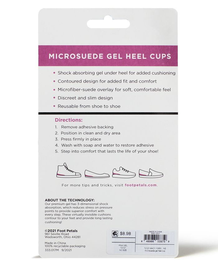 Foot Petals Fancy Feet by Gel Heel Cup Shoe Inserts Macy's