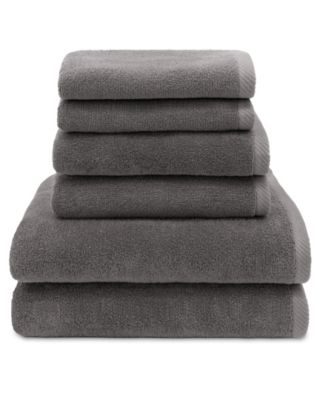 Ediree Turkish Cotton 6 Piece Bath Towel Set