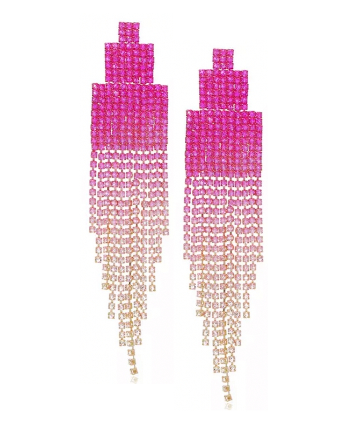 Accessory Concierge Women's Ombre Empire Drop Earrings In Pink