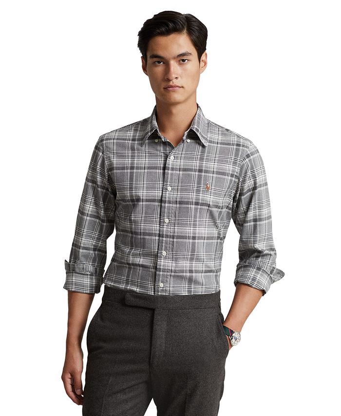 Polo Ralph Lauren Men's Classic-Fit Plaid Oxford Shirt & Reviews - Casual  Button-Down Shirts - Men - Macy's