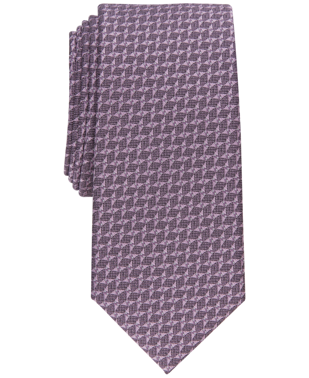 Alfani Men's Millbrook Slim Tie, Created For Macy's In Lilac