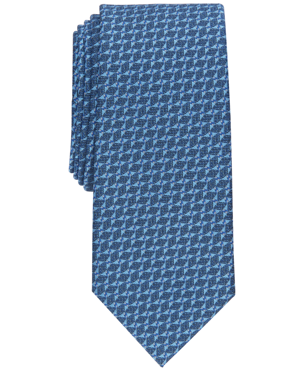 Alfani Men's Millbrook Slim Tie, Created For Macy's In Blue