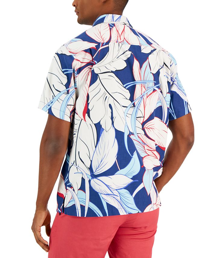 Tommy Bahama Men's Jacquard Fronds Isles Shirt - Macy's