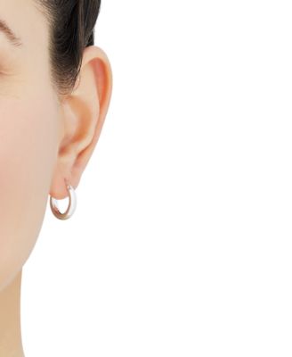 Giani Bernini Polished Tube Hoop Earrings, 15mm, Created for Macy's