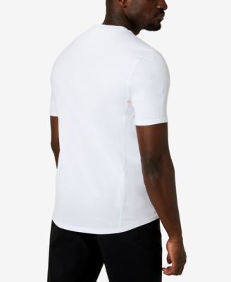 Мужская куртка-бомбер из искусственной замши с застежкой спереди от Kenneth Cole, футболка с круглым вырезом и зауженные брюки Tech