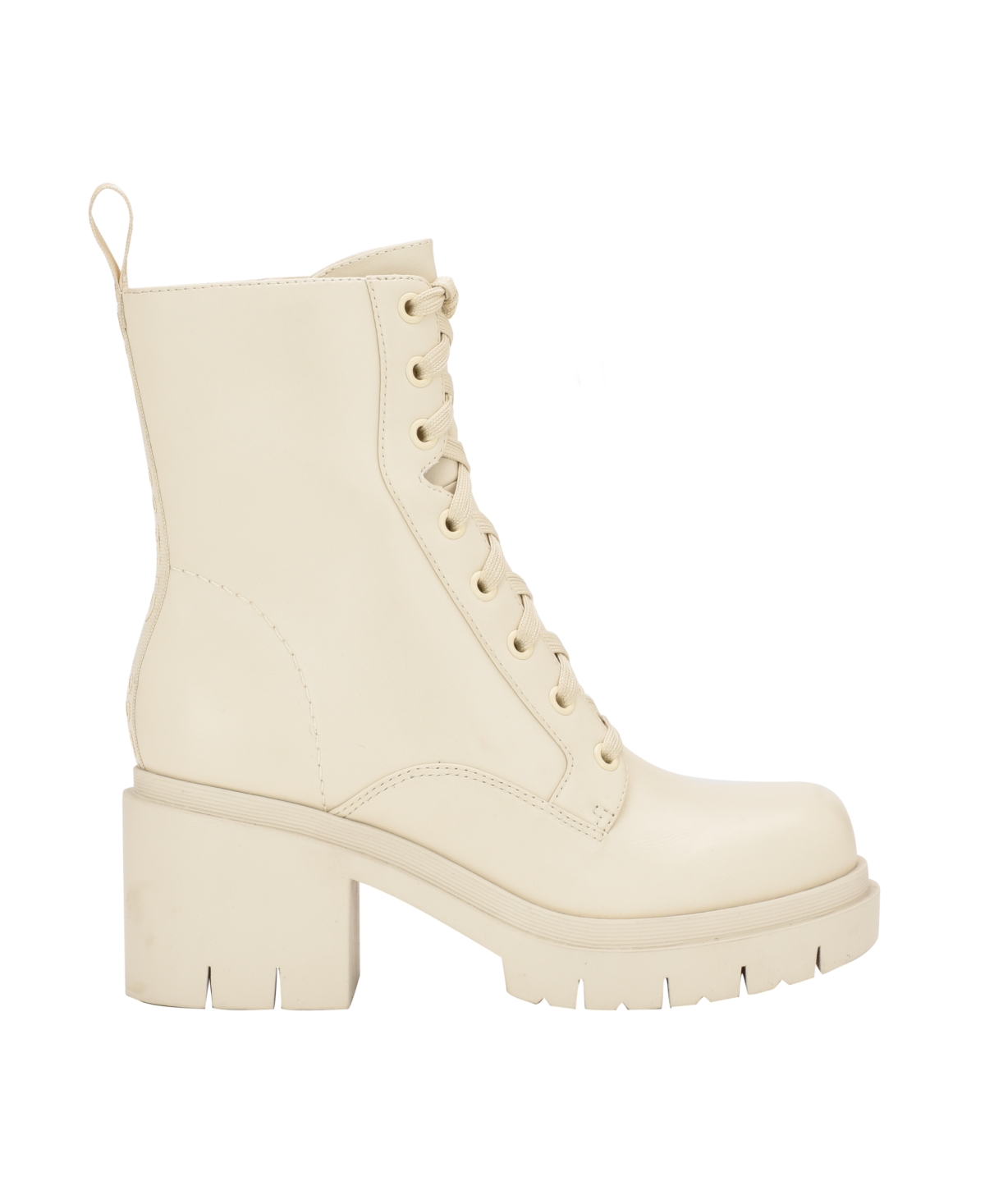 Guess Women's Juel Low Heel Lace Up Combat Booties