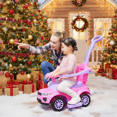 3 in 1 Push Car, Sliding Car with Horn Music Light,