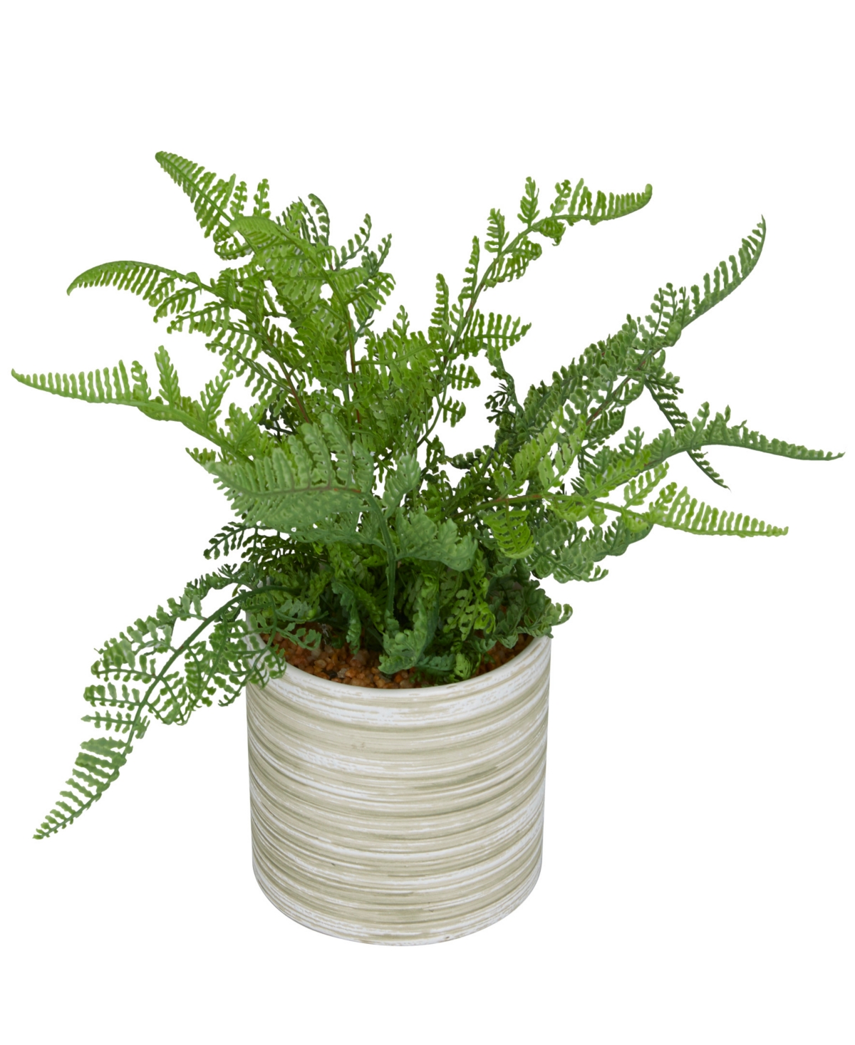 Traditional Fern Artificial Plant, 10.55" - Green