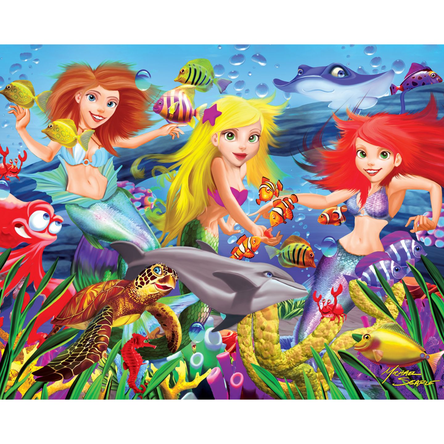 Детские игрушки MasterPieces Puzzles Glow-in-the-Dark 100-Piece Jigsaw Puzzle Set, 4-Pack, Ages 6+, цвет: Разноцветный — фото 3