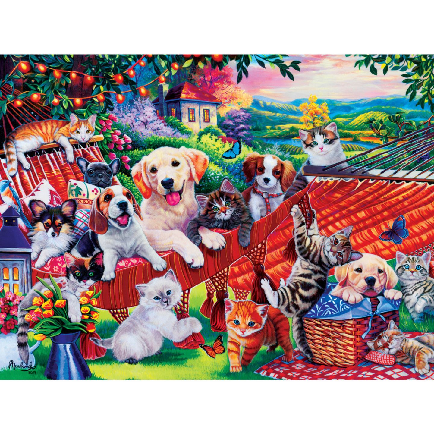 Детский пазл MasterPieces Puzzles Playful Paws 300-Piece Ez Grip Puzzle, от 8 лет, цвет: Разноцветный — фото 2