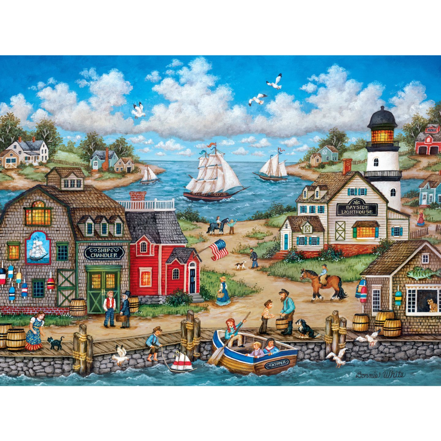 Детская игрушка Masterpieces Heartland - Dockside Activities 550 Piece Jigsaw Puzzle, цвет: Разноцветный — фото 2