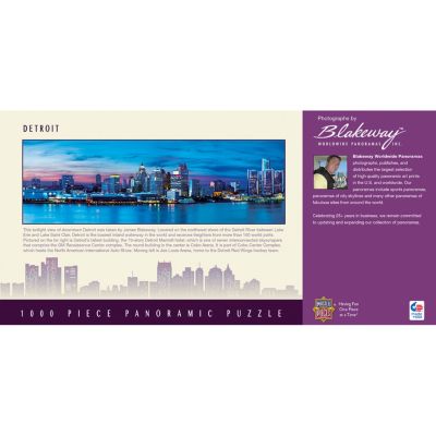 MasterPieces Detroit 1000 Piece Panoramic Jigsaw Puzzle for Adults