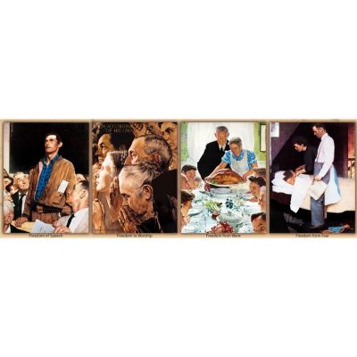 MasterPieces 1000 Piece Jigsaw Puzzle - The Four Freedoms for Adults