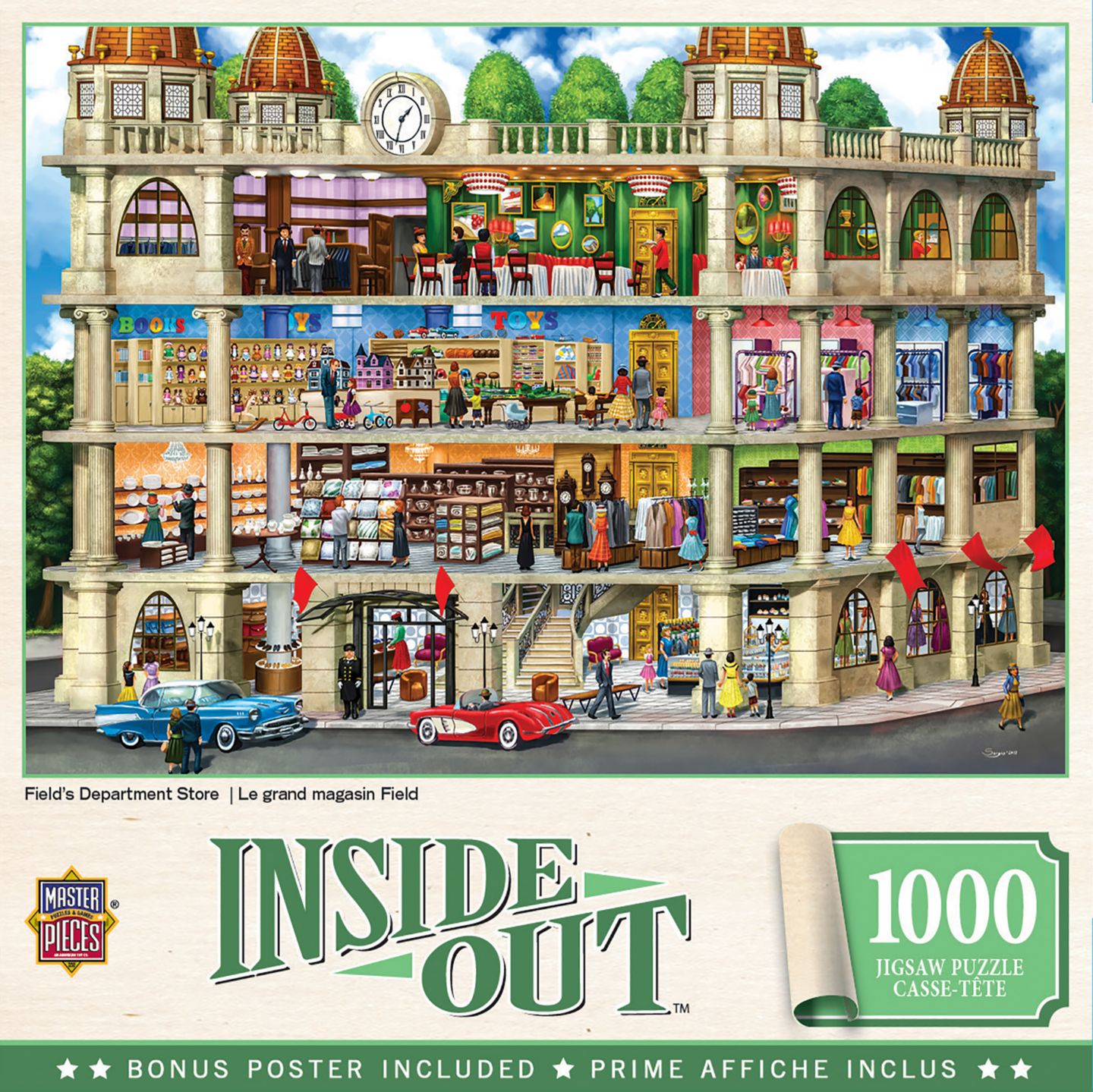 Детская игрушка MasterPieces Puzzles MasterPieces Inside Out - Field's Department Store 1000 Piece Puzzle, цвет: Разноцветный — фото 1