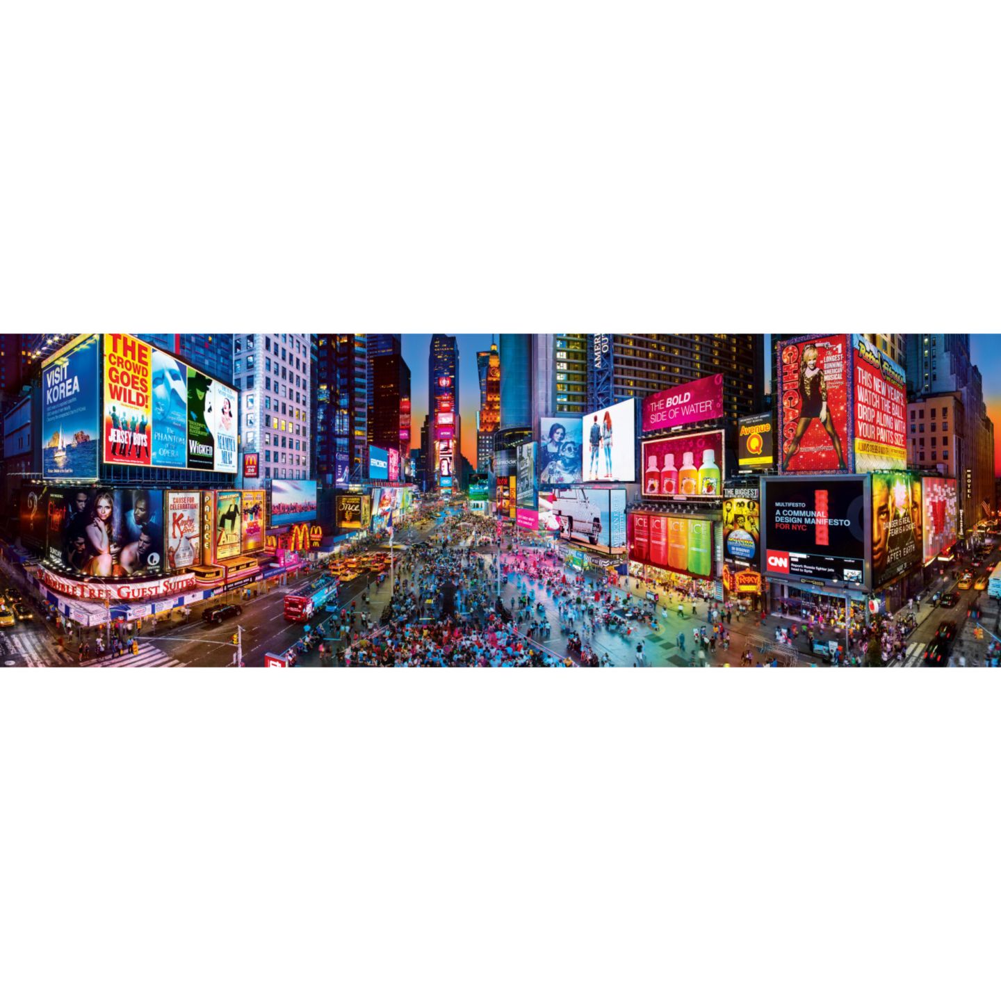 Детский пазл MasterPieces Puzzles American Vista Times Square 1000 Piece Puzzle, Ages 14+, цвет: Разноцветный — фото 2