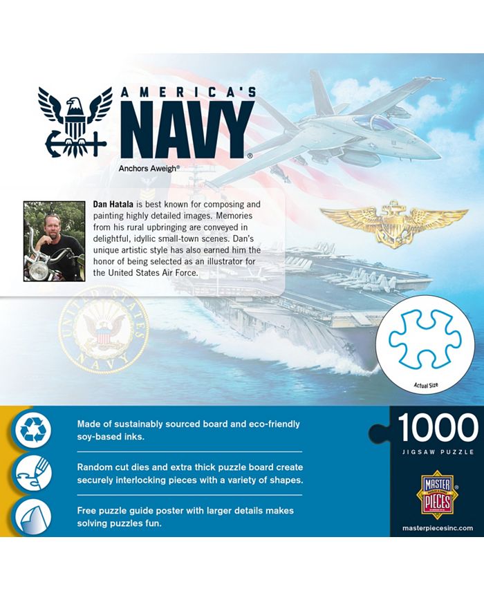 MasterPieces Puzzles US Armed Forces US Navy Anchors Aweigh 1000