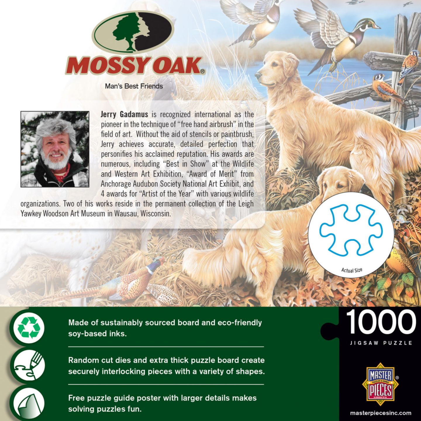 Пазл MasterPieces Puzzles Mossy Oak Man's Best Friend на 1000 деталей, от 14 лет, цвет: Разноцветный — фото 3