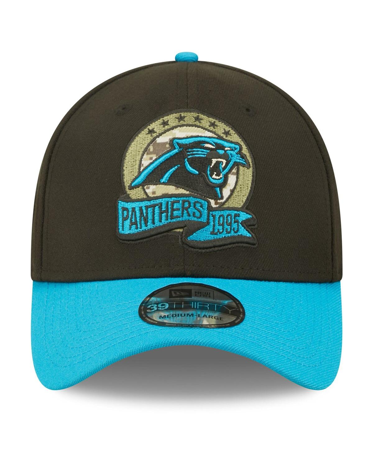 Men's New Era Blue Carolina Panthers 2022 Salute To Service 39THIRTY Flex Hat - Blue