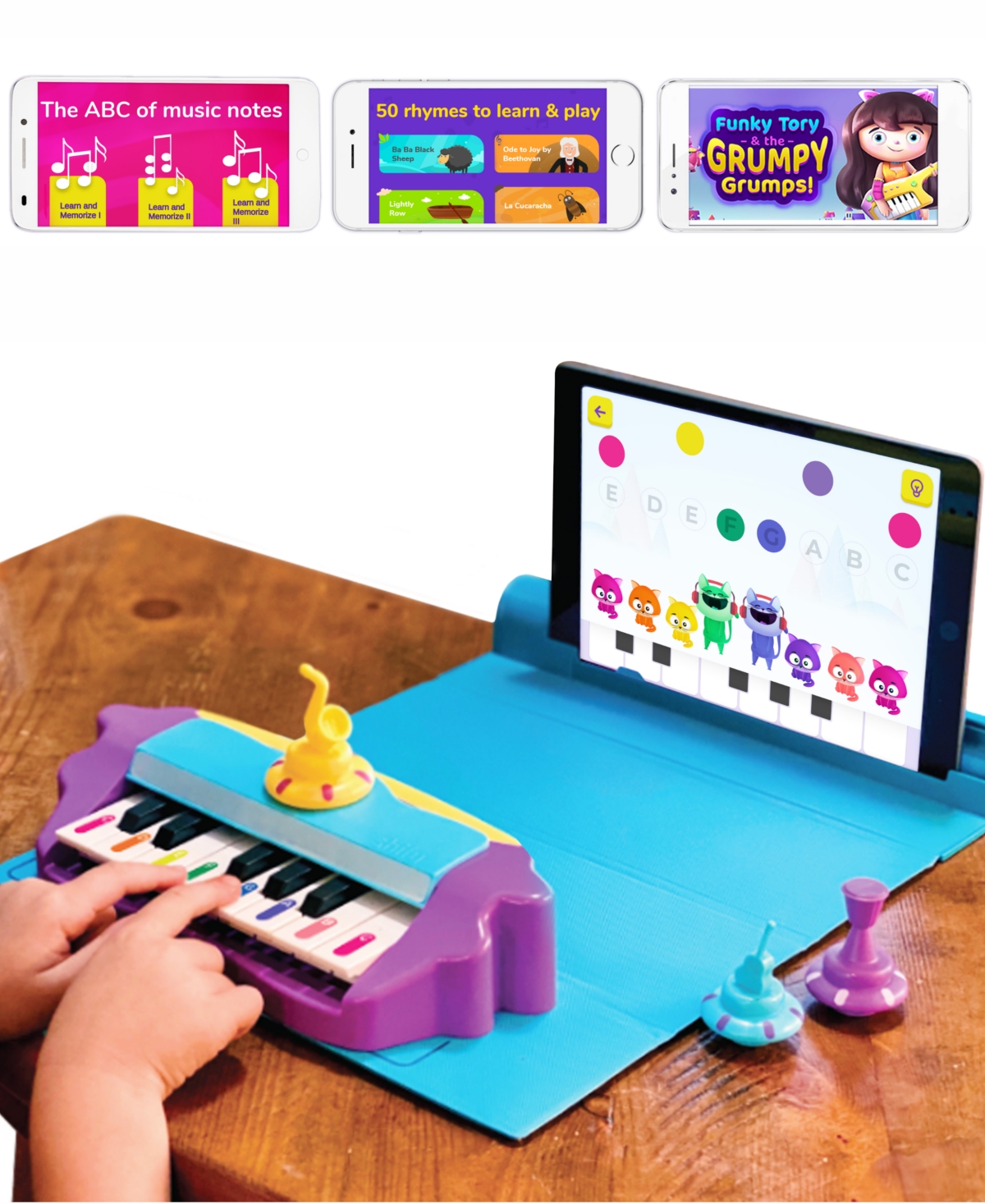 Playshifu Kids' Plugo Tunes Interactive Stem Piano Learning Kit In Multi
