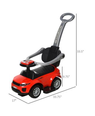 3 in 1 Push Car, Sliding Car with Horn Music Light,