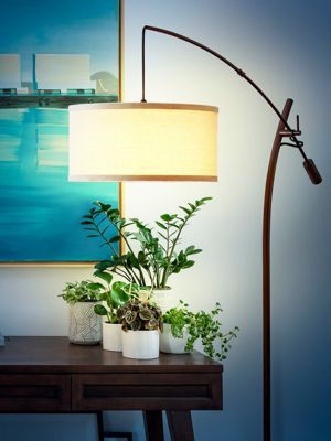 Grayson 84" LED Arc Floor Lamp with Adjustable Arm