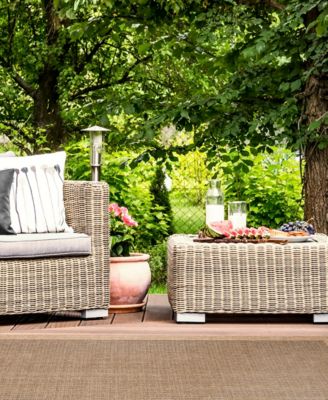 Sahara Texture Border 6'6" x 9'3" Outdoor Area Rug