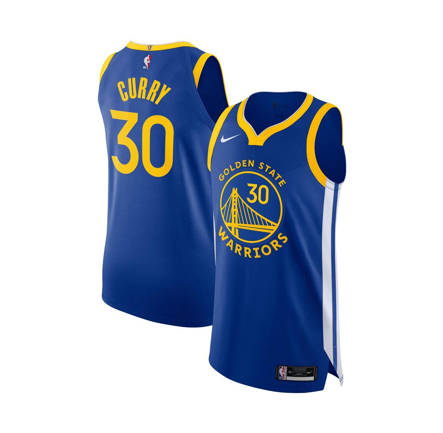 Men's Stephen Curry Royal Golden State Warriors 2020/21 Authentic Jersey - Icon Edition