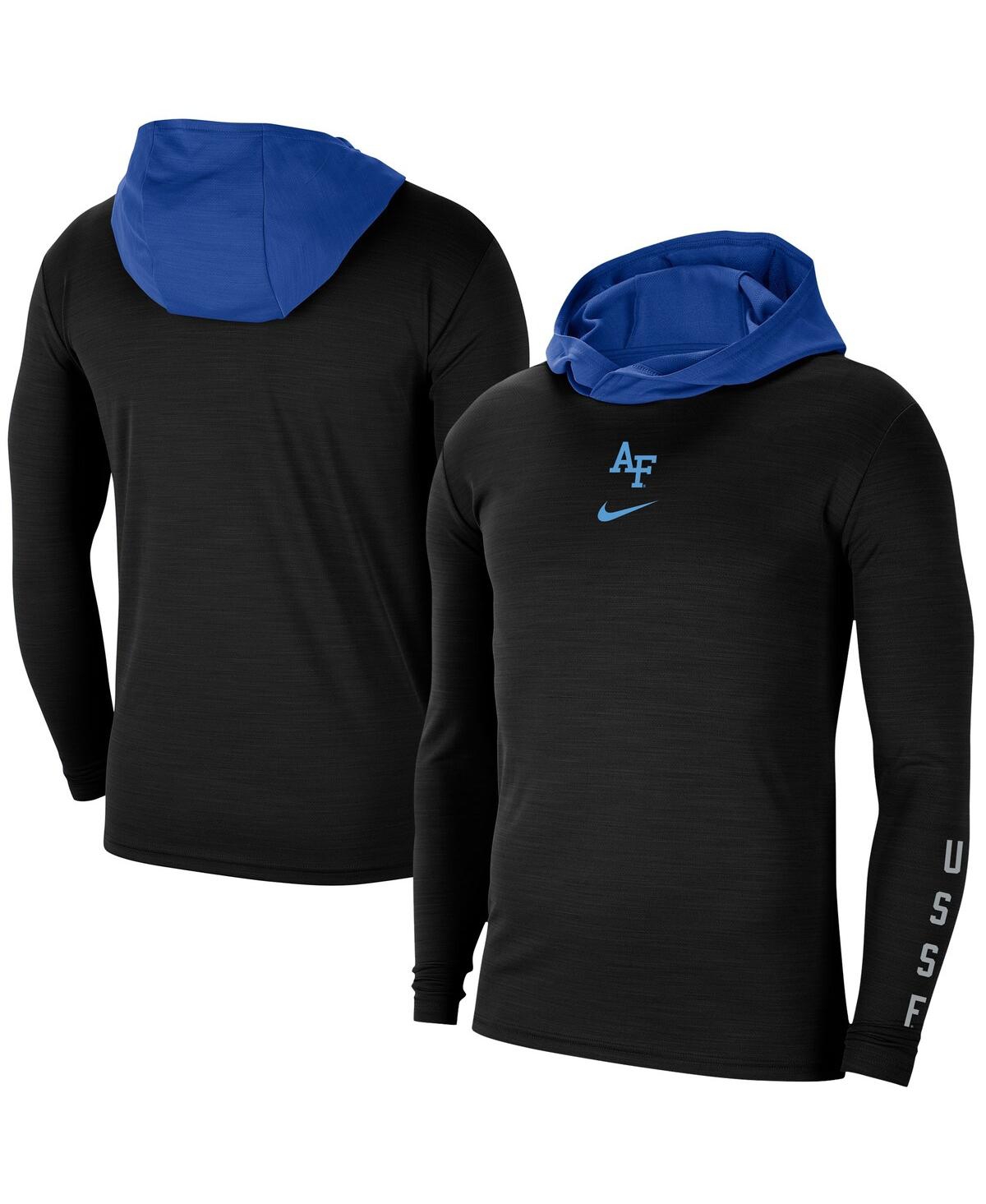 Men's NikeAir Force Falcons Space Force Rivalry Long Sleeve Hoodie T-shirt - Black
