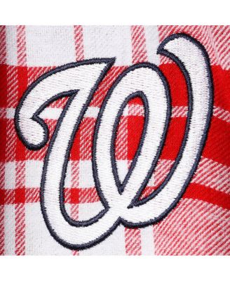 Women's Red and Navy Washington Nationals Accolade Flannel Pants