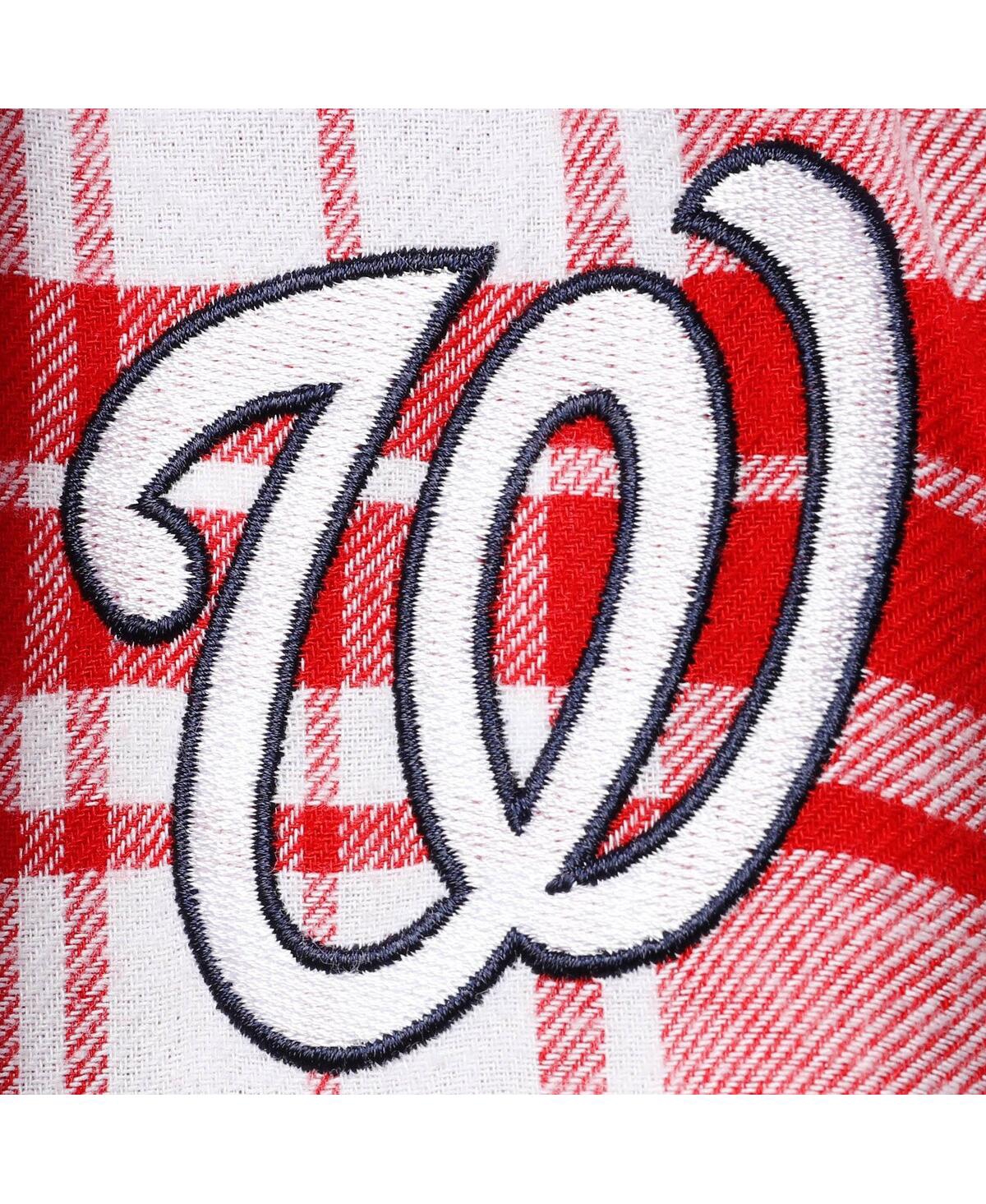 Shop Concepts Sport Women's  Red And Navy Washington Nationals Accolade Flannel Pants In Red,navy