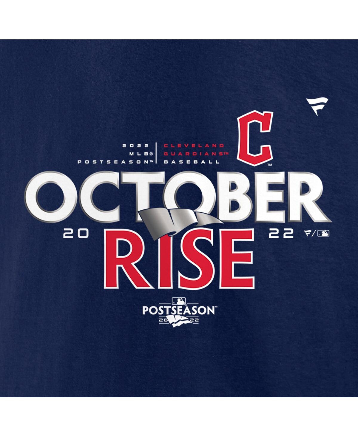 Men's FanaticsCleveland Guardians 2022 Postseason Locker Room T-shirt - Navy
