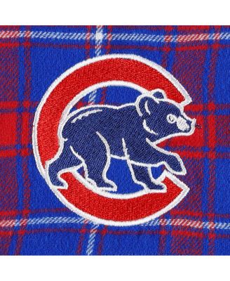 Men's Royal, Red Chicago Cubs Ledger Flannel Boxers