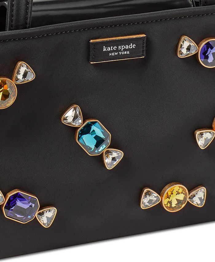 kate spade new york Sam Icon Candy Gem Embellished Nylon Small Tote Macy's