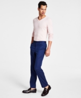 Calvin Klein Men's Slim-Fit Performance Dress Pants - Blue