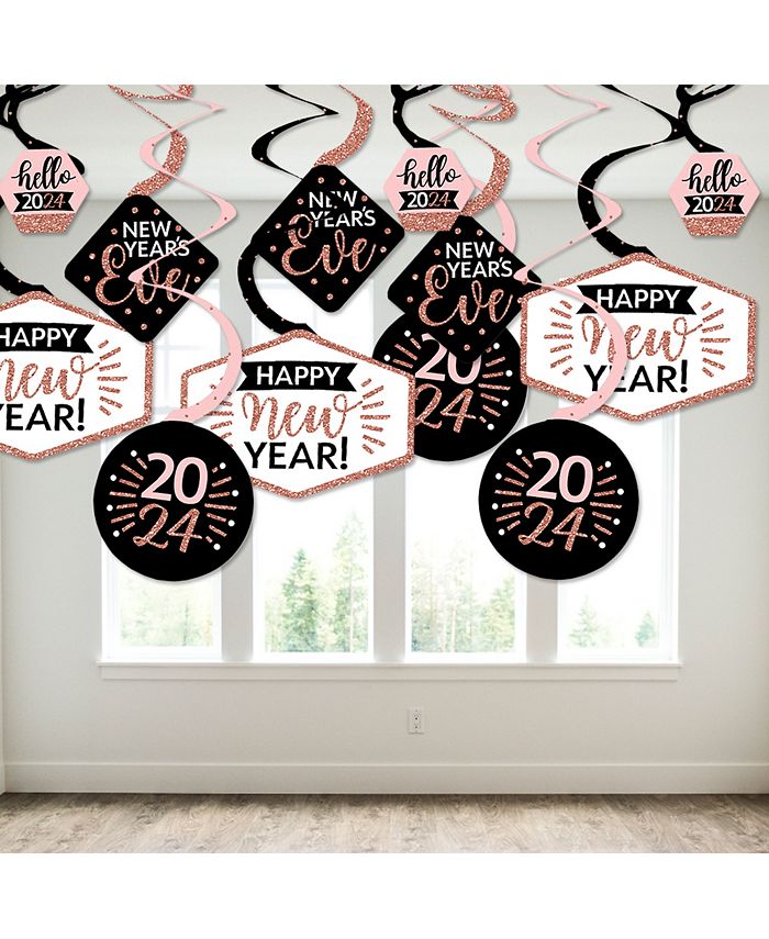 Big Dot of Happiness Rose Gold Happy New Year - 2023 New Year's Eve ...